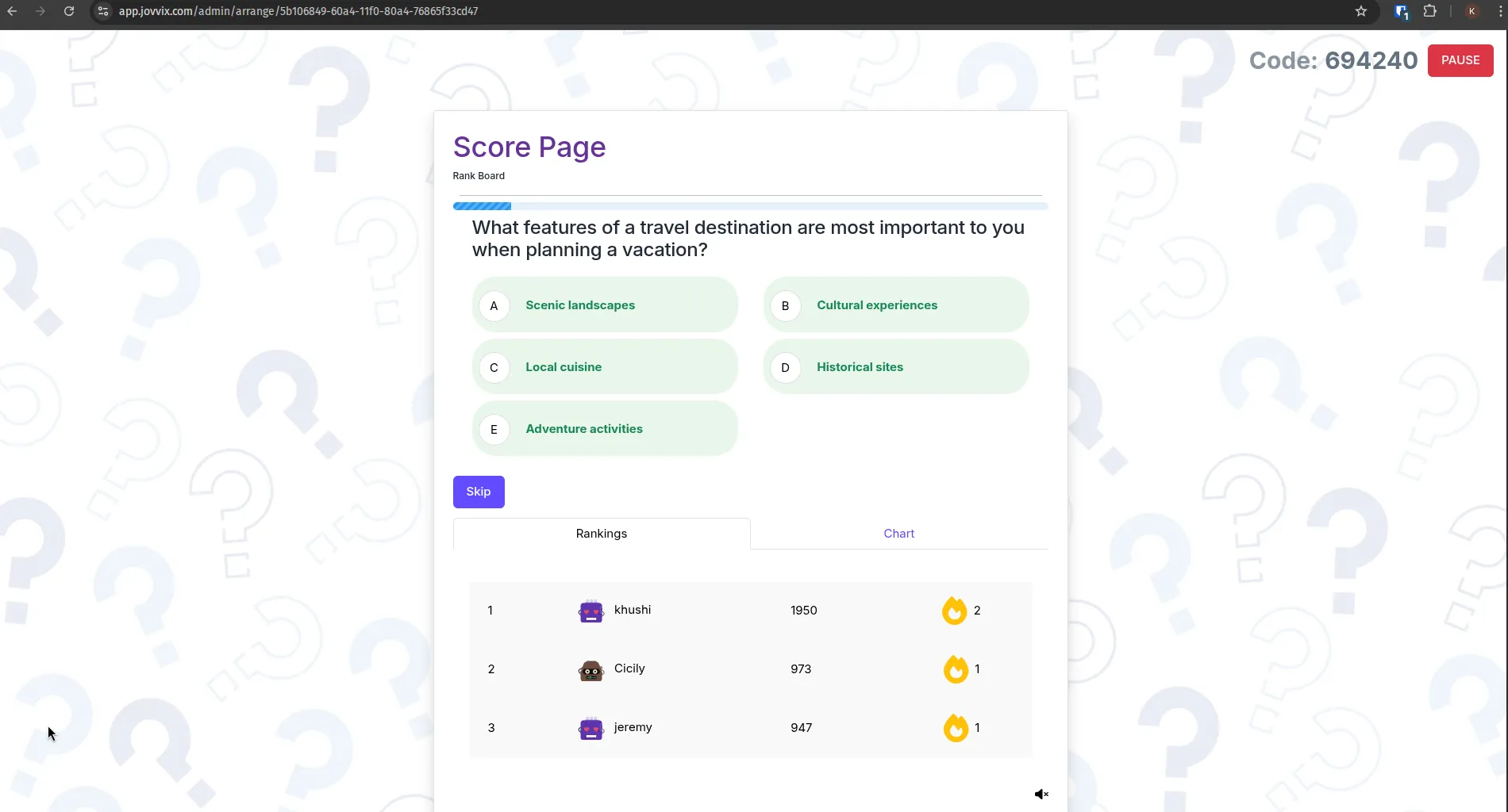 Multiple Question Types